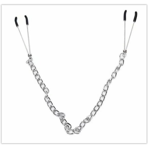 Sexy Body jewelry 1 Pair Adjustable Non Piercing Nipple Jewelry Chain - NEW - Picture 2 of 6